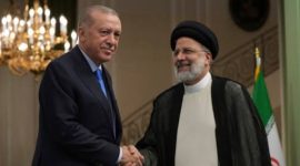 Presiden Turkiye Recep Tayyip Erdogan dan Presiden Iran Ebrahim Raisi. l Istimewa