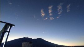 Penampakan awan berlafadz Allah di Bukit Tinggi. l Istimewa