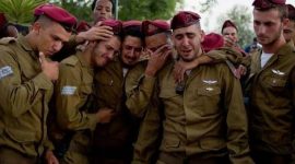 Tentara Israel menangis. l Istimewa