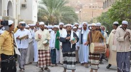 Tradisi Awad-Awadan atau open house ala warga Yaman. l Istimewa