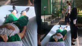 Leon, pelajar SD Yuwati Bhakti Sukabumi korban bullying. l Istimewa