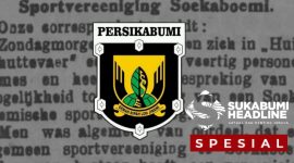 Logo dan berita koran tentang Persikabumi era Hindia Belanda. l Istimewa