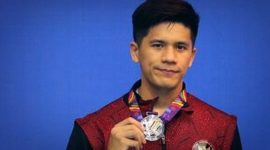 Yeremia Erich Yoche Yacob Rambitan kala berlaga. - Istimewa