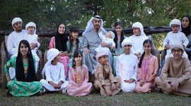 Keluarga Presiden Emirat Sheikh Mohammed bin Zayed Al Nahyan. l Istimewa