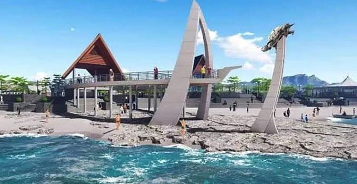 Desain Alun-alun Laut Palabuhanratu, Kabupaten Sukabumi. l Istimewa
