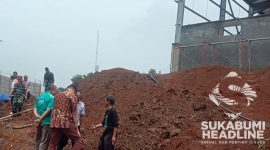 Area pembangunan gudang milik PT Niagatama Kencana di Cicurug. l Anry Wijaya