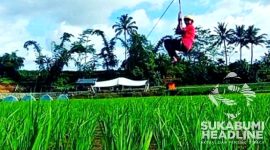 Flaying fox di Desa Wisata Cisande. l Instagram Desa Wisata Cisande