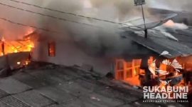 Rumah terbakar di Kabandungan, Kabupaten Sukabumi. l Istimewa