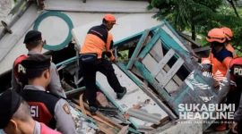 Rumah dihantam puting beliung di Cibeureum, Kota Sukabumi. l Istimewa