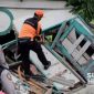Rumah dihantam puting beliung di Cibeureum, Kota Sukabumi. l Istimewa