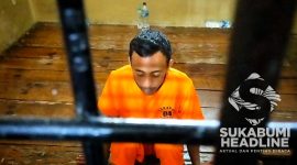 Medi, terduga pelaku pembacokan terhadap Ajun Junaedi di Ciambar, Sukabumi. l Istimewa