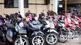Motor hasil curian diamankan Polres Sukabumi Kota. l Istimewa