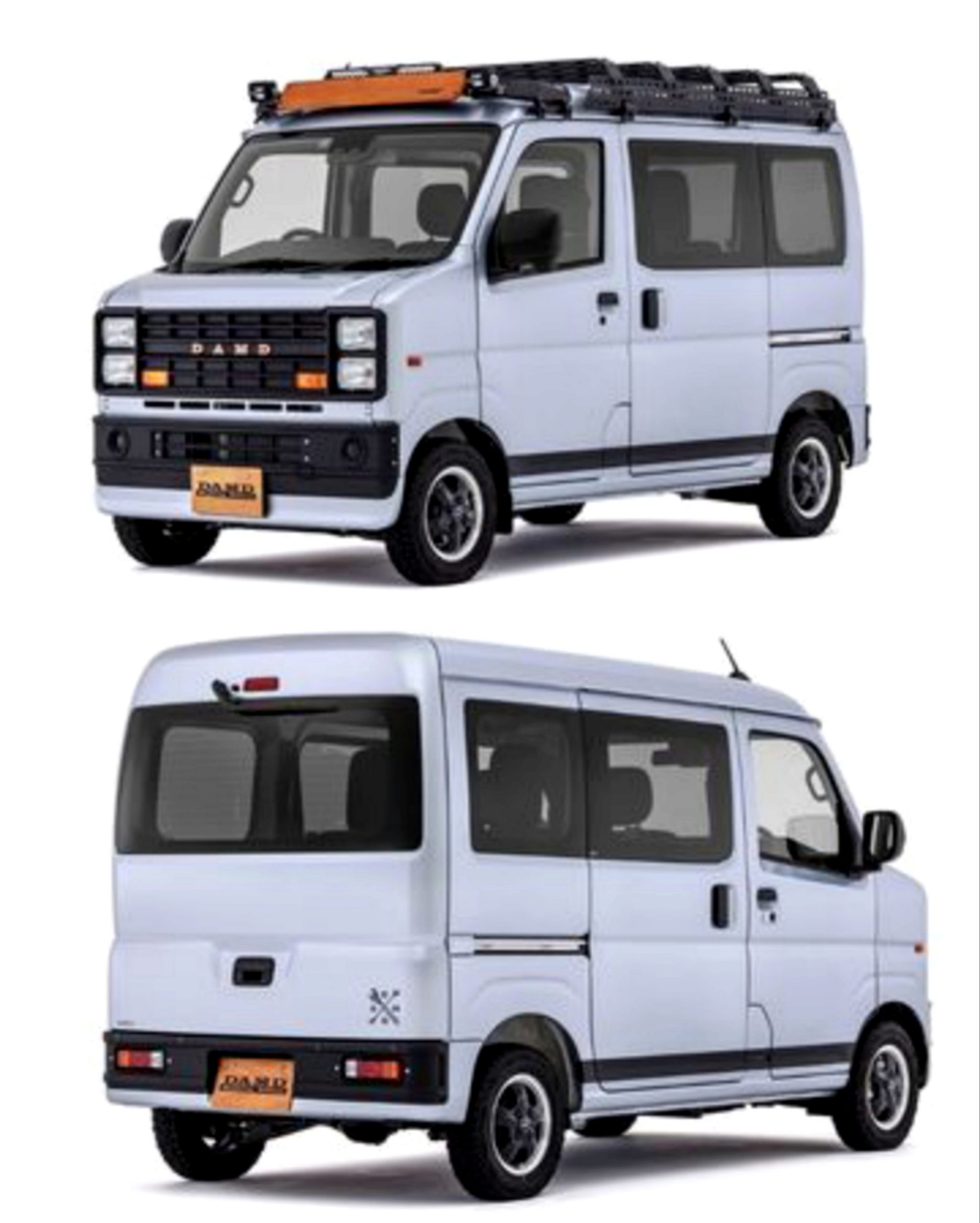 Penampakan Daihatsu Hijet berwajah mobil retro hasil garapan DAMD. l damd.co.jp