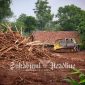 Proses pembersihan lahan untuk Jalan Tol Cisuka Seksi 3, Cibadak-Sukabumi Barat. - Istimewa