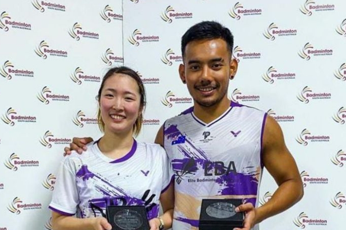 Ganda campuran Australia, Pramudya Kusumawardana/Nozomi Shimizu. - elite badminton academy