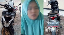 PP dan sepeda motor curian milik teman kerjanya di PT Nina Venus Indonusa 1, Parungkuda, Sukabumi. l Anry Wijaya