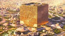 Proyek The Mukaab ini mencakup 104.000 unit hunian, 9.000 kamar hotel, lebih dari 980.000 meter persegi ruang ritel dan 1,4 meter persegi ruang kantor. - Istimewa