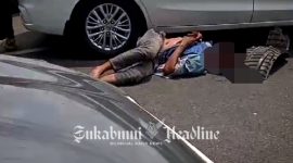 Lakalantas maut, pemotor asal Cianjur tewas tergilas SUV di Cibadak Sukabumi. - Istimewa