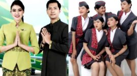 Flight Attendant Citilink dan Pramugari Kereta Api - Istimewa
