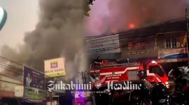 Kebakaran toko material di Ciaul, Kota Sukabumi - Istimewa