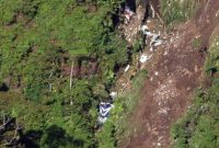 Serpihan Sukhoi Superjet 100 jatuh di Gunung Salak Sukabumi, 45 orang tewas - Istimewa