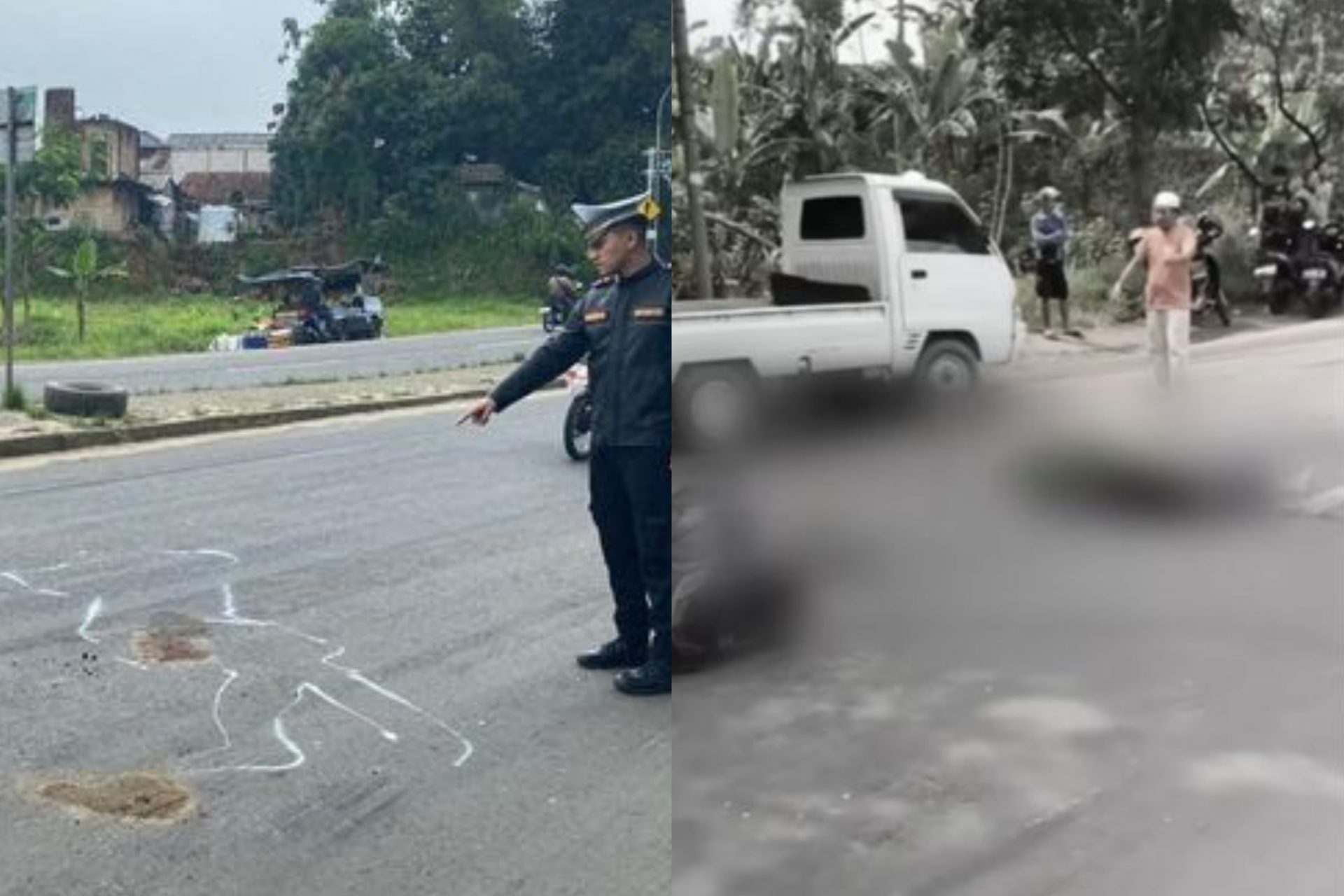 Tragis, dua remaja personel drumband di Sukabumi tewas terseret bus