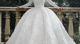 Gaun pengantin hijab ball gown - Pinterest