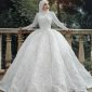 Gaun pengantin hijab ball gown - Pinterest