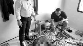 Jajaran Satreskrim Polres Sukabumi Kota melakukan olah TKP di kamar kos AS - Istimewa