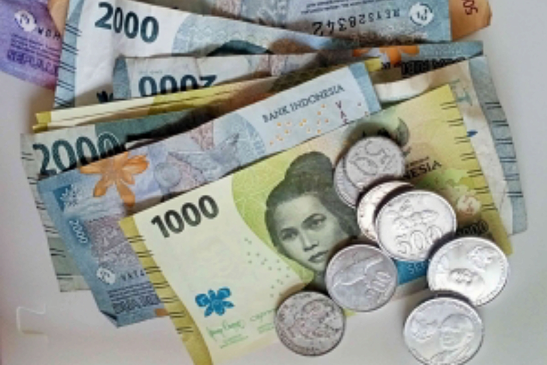 Ilustrasi uang Rupiah recehan