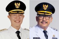 Wali Kota Sukabumi Ayep Zaki dan Bupati Sukabumi Asep Japar - Istimewa
