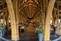 Bangunan dari bahan bambu - Istimewa