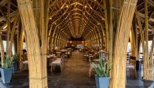 Bangunan dari bahan bambu - Istimewa