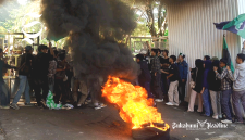 Demo HMI di Gedung DPRD kabupaten Sukabumi - Istimewa