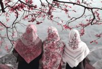 Ilustrasi hijab Muslimah - Pinterest