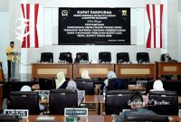 Pandangan fraksi-fraksi DPRD Kabupaten Sukabumi soal Dana Cadangan - Setwan DPRD Kabupaten Sukabumi