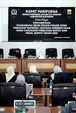 Pandangan fraksi-fraksi DPRD Kabupaten Sukabumi soal Dana Cadangan