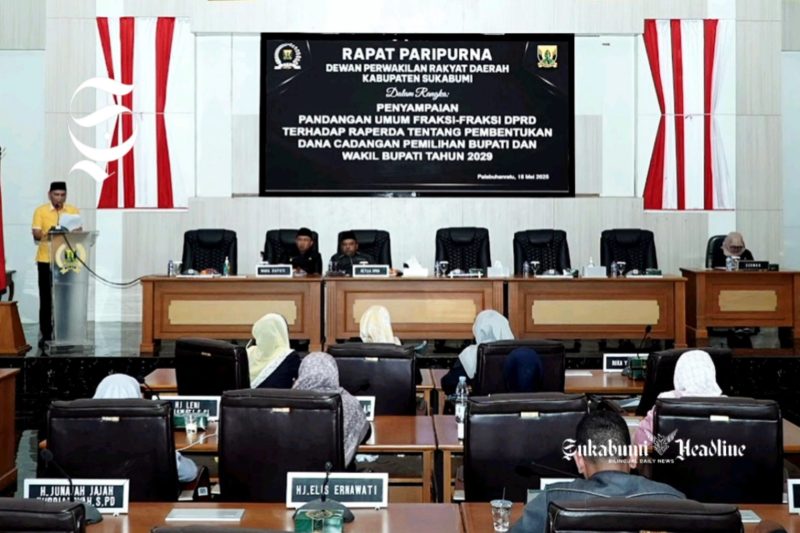 Pandangan fraksi-fraksi DPRD Kabupaten Sukabumi soal Dana Cadangan - Setwan DPRD Kabupaten Sukabumi