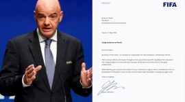 Presiden FIFA Gianni Infantino kirim surat ucapan selamat ke Persib Bandung - Istimewa