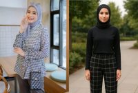 Wanita Sukabumi, ini 5 outfit monokrom simpel, stylish dan wudhu-friendly - Istimewa