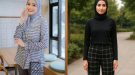 Wanita Sukabumi, ini 5 outfit monokrom simpel, stylish dan wudhu-friendly - Istimewa