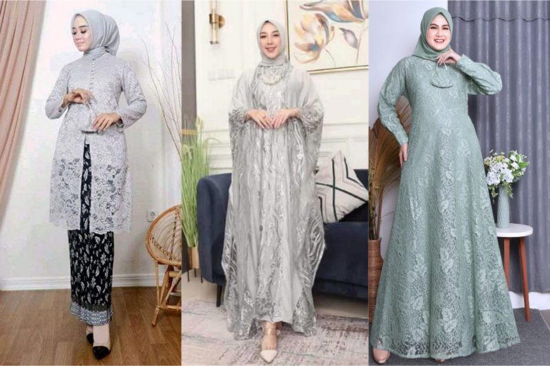 Busana model brokat elegan untuk Wanita Sukabumi usia 40+ - Istimewa