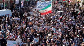 Demonstrasi pro pemerintah Iran - Antara Foto