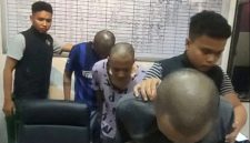 3 pria asal Sukabumi ditangkap dan digundulin polisi di Cipanas Cianjur - Istimewa