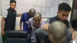3 pria asal Sukabumi ditangkap dan digundulin polisi di Cipanas Cianjur - Istimewa