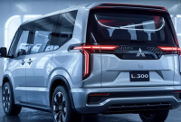 Tampak belakang Mitsubishi L300 Minibus 2025 - Istimewa