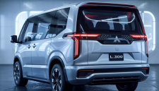 Tampak belakang Mitsubishi L300 Minibus 2025 - Istimewa