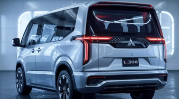 Tampak belakang Mitsubishi L300 Minibus 2025 - Istimewa