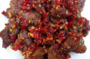 Cara bikin dan resep oseng mercon daging sapi - Istimewa