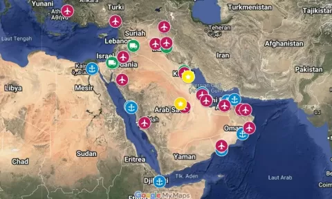 Tampilkan peta pangkalan militer AS, Iran kirim pesan semua dalam jangkauan rudal - Ist